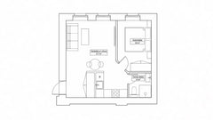 Двух комнатная квартира Alauksta iela 7/Centrs